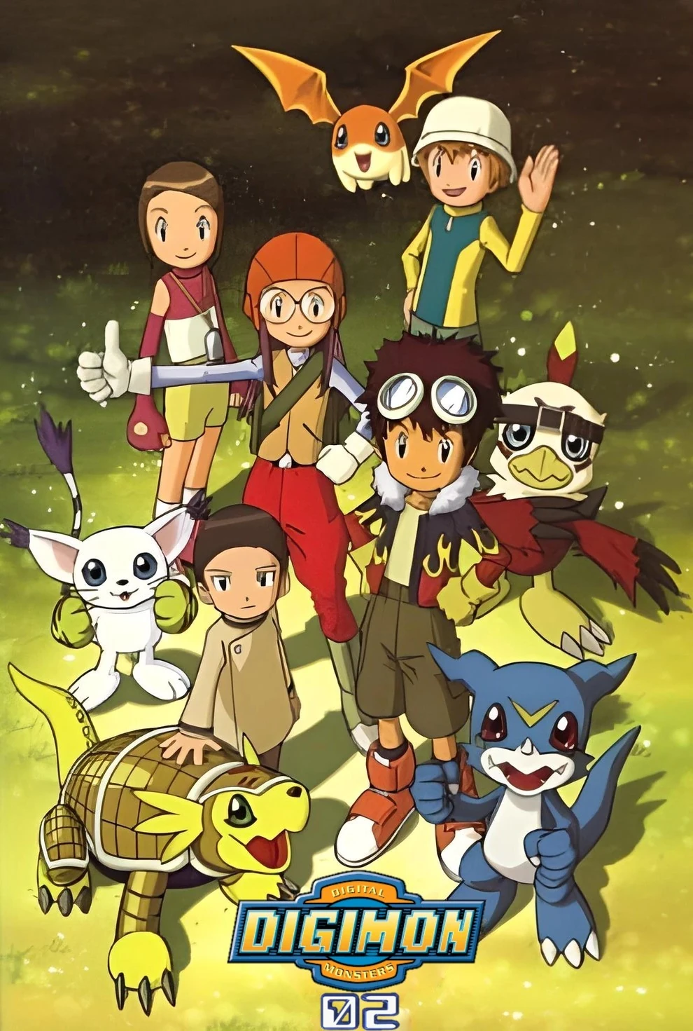 Una imagen del logo de la temporada Digimon Adventure 02